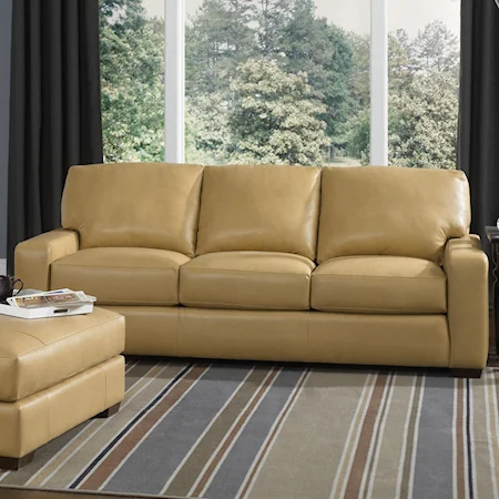 Contemporary Sofa with Track Arms